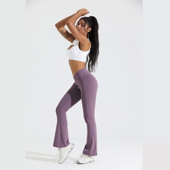 Flare Crossover Legging - Flare legging - Crossover Legging - Black crossover - Picture 4 of 6